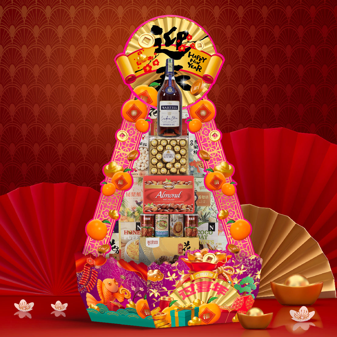 Chinese New Year Pyramid Hamper 2025 : CNY-12 年年有余