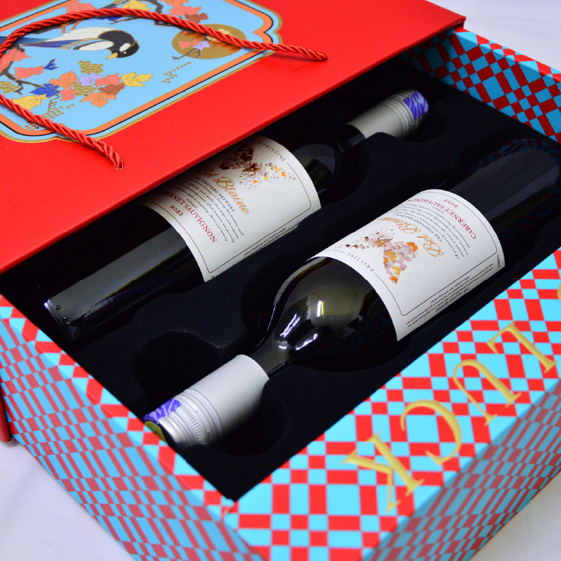 Chinese New Year Basket Hamper Wine Gift 2026 : WG-2 鸟语花香