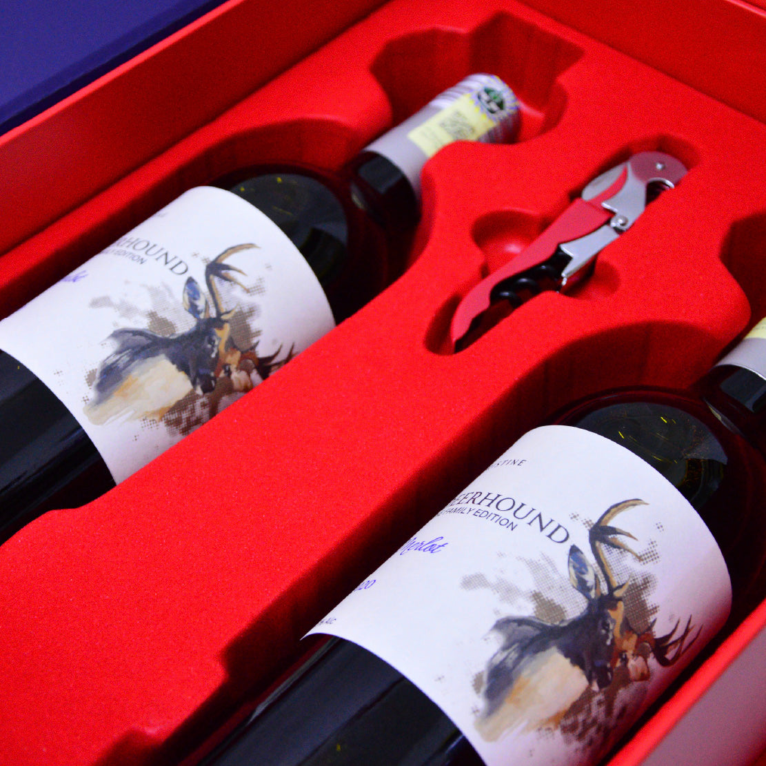 Chinese New Year Basket Hamper Wine Gift 2026 : WG-3 开门大吉