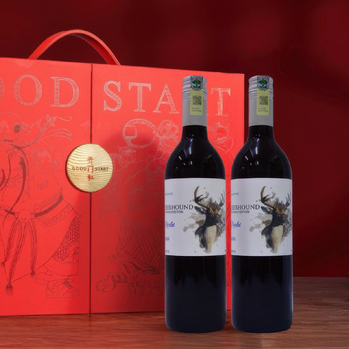 Chinese New Year Basket Hamper Wine Gift 2026 : WG-3 开门大吉