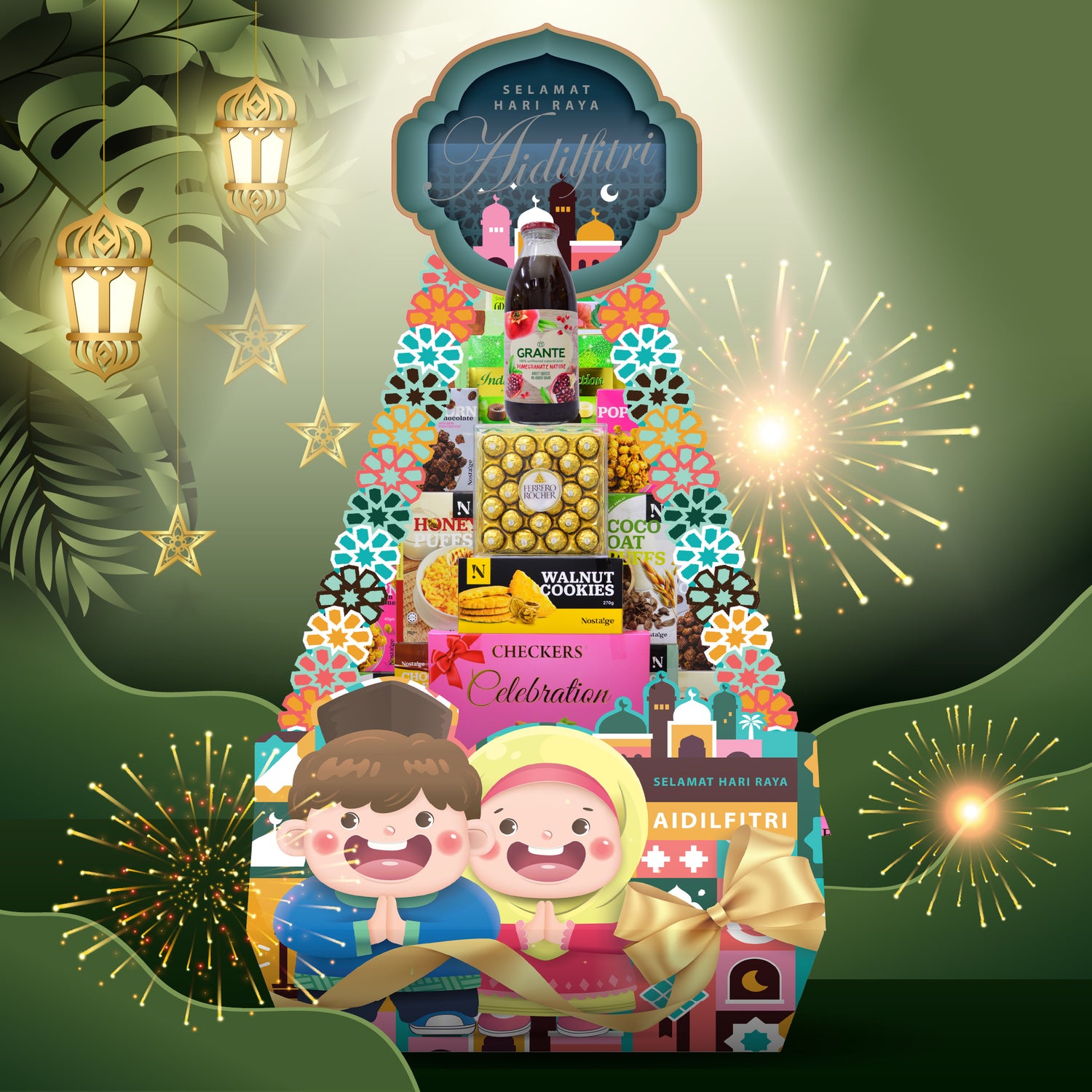 Raya 2026 Pyramid Hamper : HR-7 SUCI