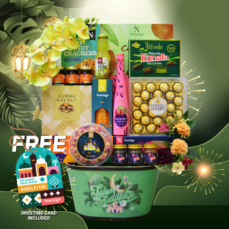 Raya Basket Hamper : THR-10 JIWA BESAR | Hamper Delivery Malaysia