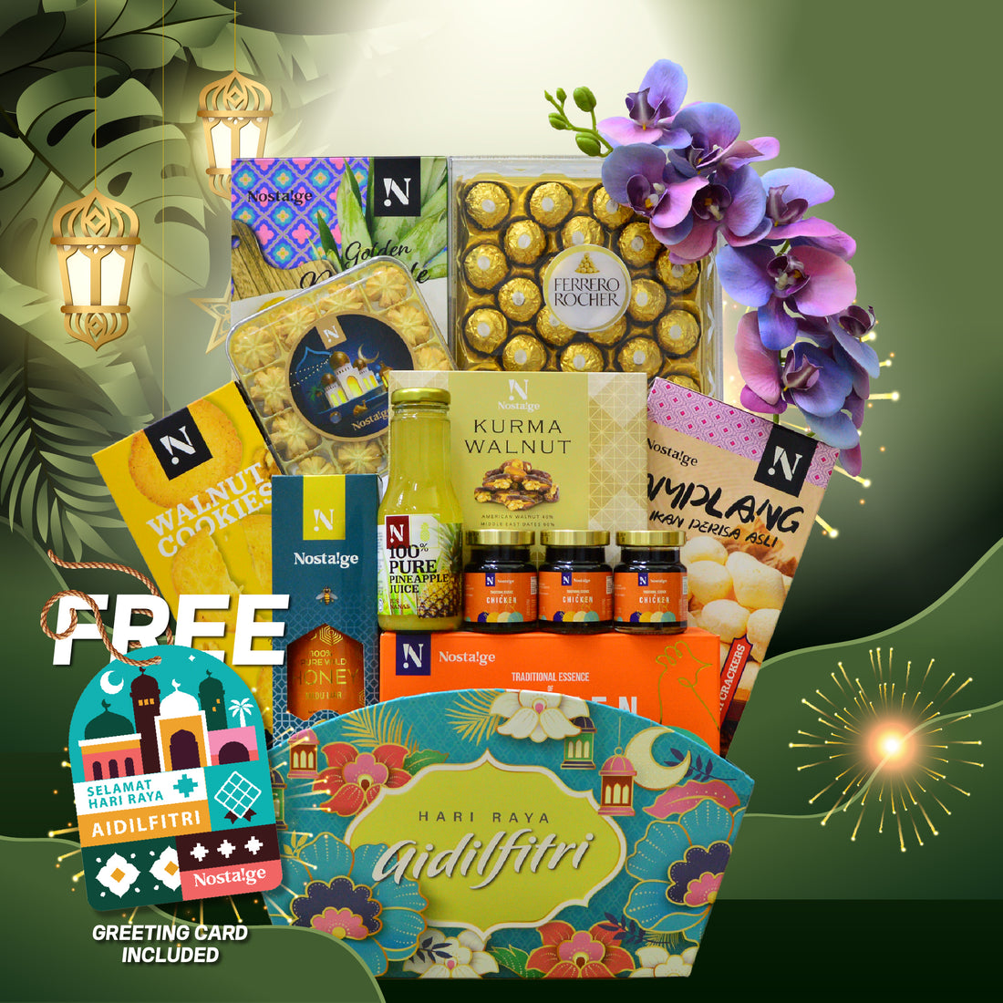 Raya Basket Hamper : THR-6 BUDI PEKERTI | Hamper Delivery Malaysia